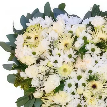 Лозана цветя- Бяло сърце Букет/договореност цвете