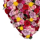 fiorista fiori di Schellenberg- Cuore colorato Bouquet floreale