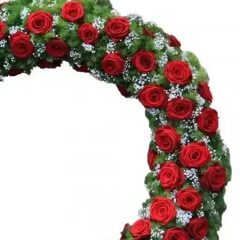 fleuriste fleurs de Bâle- Couronne rouge Bouquet/Arrangement floral