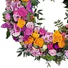 fiorista fiori di Schellenberg- Condoglianze arancioni Bouquet floreale