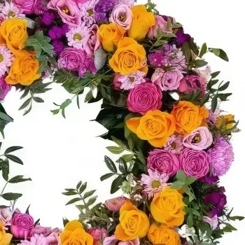 fleuriste fleurs de Bâle- Condoléances oranges Bouquet/Arrangement floral