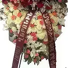 Getk Blumen Florist- Kranz Weiß & Grün Bouquet/Blumenschmuck
