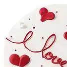 Hutubi Xian flowers  -  Cream Round Cake Flower Bouquet/Arrangement
