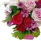 Phitsanulok flowers  -  Sweet Purple & Pink Vase Flower Bouquet/Arrangement