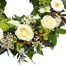 Sig () blommor- Grönt val Bukett/blomsterarrangemang