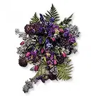 Kolding blomster- Blandet lilla begravelsesbuket Blomst buket/Arrangement