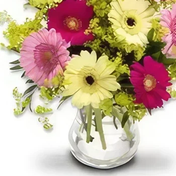 fiorista fiori di Oslo- Germinis colorati Bouquet floreale