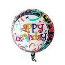 Madagascar flowers  -  Happy Birthday Balloon. Flower Bouquet/Arrangement