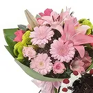 fiorista fiori di Jakarta- Torta E Mazzo Di Fiori Misti Bouquet floreale