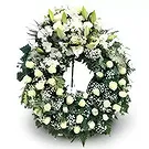 Chinda flowers  -  Farewell Crown of Roses Flower Bouquet/Arrangement