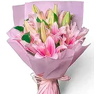 Buangkok flowers  -  Asiatic Pink Lilies Flower Bouquet/Arrangement