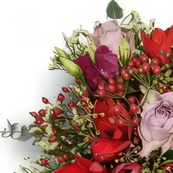 ליכטנשטיין פרחים- אנסמבל רומנטי זר פרחים/סידור פרחים