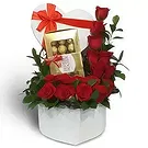 St. Maarten flowers  -  Love Journey with Roses Flower Bouquet/Arrangement