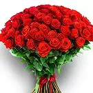 Adma flowers  -  Plan Red  Flower Bouquet/Arrangement