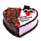 Rājbirāj flowers  -  Sweet Heart Cake Flower Bouquet/Arrangement