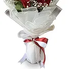 Nepal flowers  -  Deep Red Flower Bouquet/Arrangement