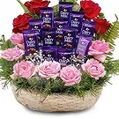 Nepal flowers  -  Romantic Combination Flower Bouquet/Arrangement
