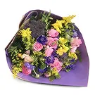Adma flowers  -  Pink & Yellow Flower Bouquet/Arrangement
