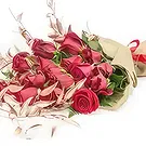 An-Najadah blomster- Rød fløyel Blomsterarrangementer bukett