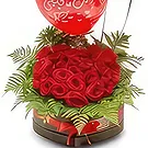 An-Najadah blomster- Romantikk med ballonger Blomsterarrangementer bukett