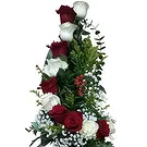 St. Maarten flowers  -  Flame-kissed Love Flower Bouquet/Arrangement