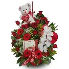 St. Maarten flowers  -  Teddy’s Secret Garden Flower Bouquet/Arrangement