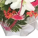 Sa Indioteria blomster- Eterisk hvit serenade Blomsterarrangementer bukett