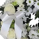 flores Portal Nous floristeria -  Corona funeraria pequeña Ramo de flores/arreglo floral