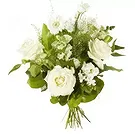 Kolding blomster- Blandede hvide blomster Blomst buket/Arrangement