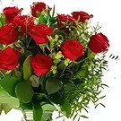 Dänemark Blumen Florist- Süße rote Rose Bouquet/Blumenschmuck