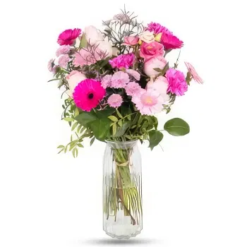 SemaineFleures Fleuriste en ligne - Bouquet arc-en-ciel radieux Bouquet