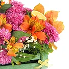 fiorista fiori di Firenze- Composizione floreale in ciotola con gigli Bouquet floreale