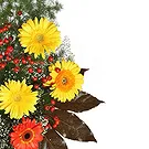 Mira flowers  -  Funeral Composition for Cemetery Flower Bouquet/Arrangement