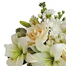fiorista fiori di Firenze- Composizione di nozze di fiori bianchi Bouquet floreale