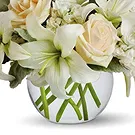 fiorista fiori di Firenze- Composizione di nozze di fiori bianchi Bouquet floreale