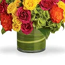 Italy flowers  -  Colorful Rose Centerpiece Flower Bouquet/Arrangement