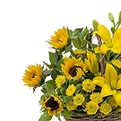 fiorista fiori di Firenze- Composizione di girasoli e fiori gialli Bouquet floreale
