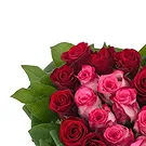 fiorista fiori di Firenze- Composizione di rose rosa e rosse Bouquet floreale