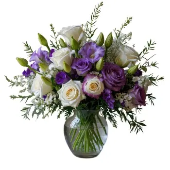 Germany flowers  -  Rustic Elegance Purple Flower Delivery