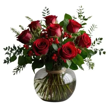 Germany flowers  -  Crimson Charm Flower Delivery