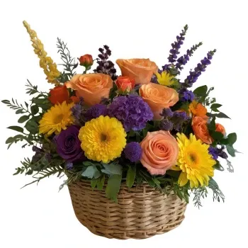 Germany flowers  -  Vibrant Meadow Basket  Flower Delivery