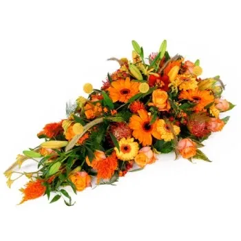 Holland flowers  -  Orange funeral arrangement Flower Delivery