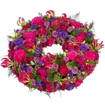 Holland flowers  -  Colorful funeral wreath Flower Delivery