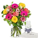 Maastricht flowers  -  Cheerful flowers + Miffy Flower Bouquet/Arrangement