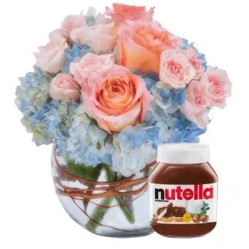  flowers  -  Bouquet with Jar of Nutella Flower Delivery