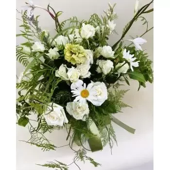 Bechloul Blumen Florist- Blumenbrief mit Süßigkeiten Blumen Lieferung
