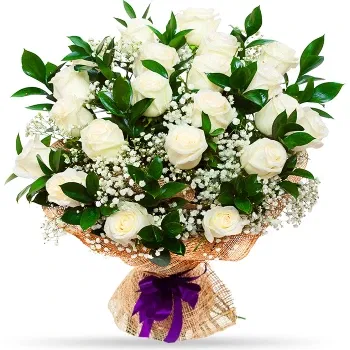 fleuriste fleurs de Pologne- Blancs chics Fleur Livraison