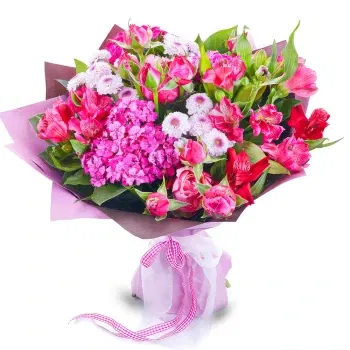 Mexico flowers  -  Bouquet of pink and lilac flowers Delivery