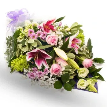 Morocco online Florist - Funeral bouquet of flowers in light tones Bouquet