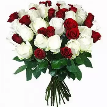 Omsk Blumen Florist- Rote Rosen Blumen Lieferung